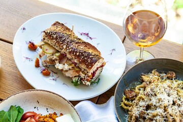 grilled chicken with vegetables