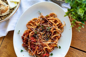 thai noodle with chicken