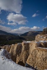 View of Hoodoo from top of mountain