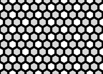 Honeycomb grey seamless background. Vector stock illustration for poster