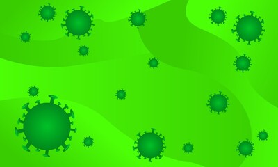 vector background with the theme of the COVID-19 virus. with a gradient background. 