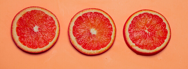 Different Citrus Fruit On Gray Concrete Table