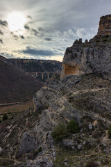 View of gorges of Riaza in Segovia (Spain)