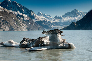Dirty Iceberg, Johns Hopkins Inlet, Glacier Bay, Alaska