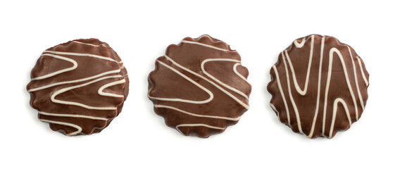 Shortbread Biscuit Coated in Milk and Dark Chocolate