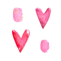 Watercolor Pink, Valentine's Day, Pink Background - 403330156