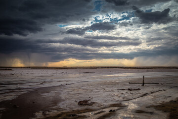Evening at Lake Tyrrell