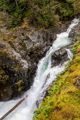 Waterfalls and river at Little Qualicum Falls Provincial Park, B.C.