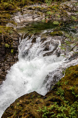 Waterfalls and river at Little Qualicum Falls Provincial Park, B.C.