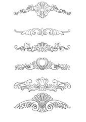 cartouches Pattern hand drawn illustration,art design