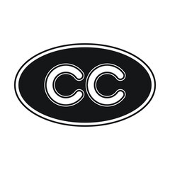 Closed captioning icon design. isolated on white background