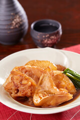 クエのあら煮　あら煮大根　あら炊き