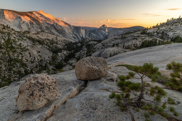 sunset in the mountains