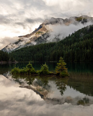 lake and mountains