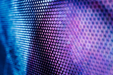 CloseUp LED blurred screen. LED soft focus background. abstract background ideal for design.