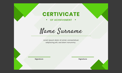 Certificate modern design template vector