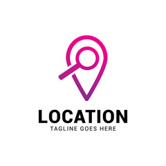 pin location map logo icon vector template.