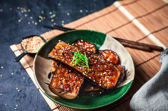 Miso Glazed Japanese Eggplant - Nasu Dengaku