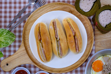 Vietnamese bread or stuffed bread for breakfast