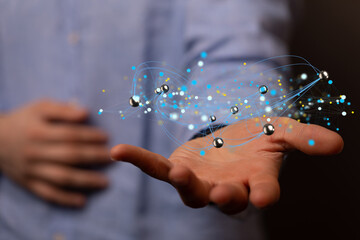 conference team work connection digital concept