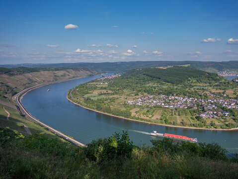 Der Rhein vom Aussichtspunkt Bopparder Hamm