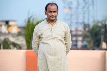 Portrait of a Middle aged Indian Man