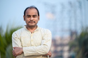 Portrait of a Middle aged Indian Man
