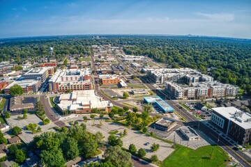 Fototapeta na wymiar Aerial View of Overland Park, a suburb of Kansas City
