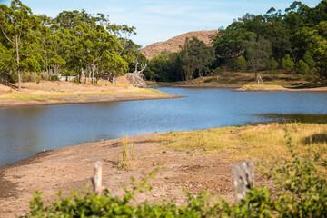 River at the green hill forest in Sumba, East Nusa Tenggara, Indonesia