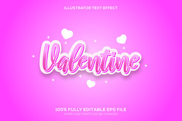 valentine's text effect