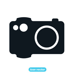 Camera icon template color editable. photo camera, snapshot photography symbol vector illustration for graphic and web design.