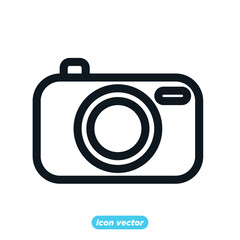 Camera icon template color editable. photo camera, snapshot photography symbol vector illustration for graphic and web design.