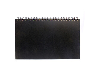 book with ring spine on white background