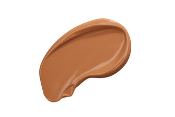 creamy brown foundation smear