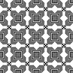 Seamless decorative geometric pattern. ethnic endless background with ornamental decorative elements with traditional etnic motives, tribal geometric figures. Print for wrapping, background