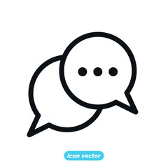 Bubble chat icon template color editable. Message symbol vector illustration for graphic and web design.