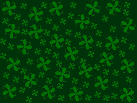 Clover leaves background. Suitable for Saint Patrick Day. nature concept. Vector © Nastudio