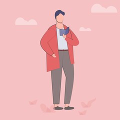 Flat cartoon vector illustration People literature fans with books. People Characters Reading Or Student. Person book lovers and readers. Set of book lovers, readers, modern literature fans isolated.