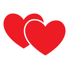love heart shape icon vector