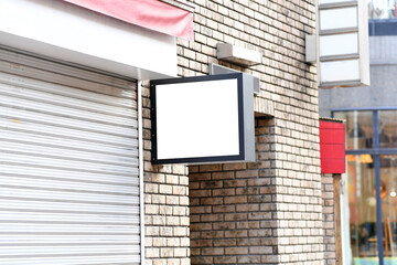街中の看板イメージ（正方形）