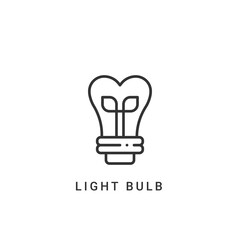 light bulb icon vector illustration. light bulb icon outline design.
