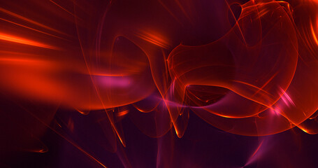 3D rendering abstract colorful fractal light background