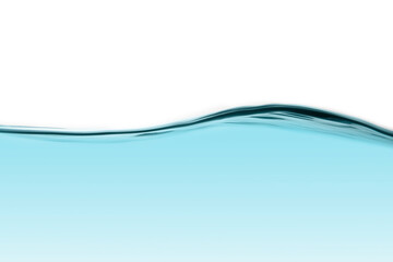 Water waves on a white background. Isolated background.