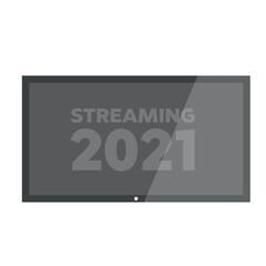 TV modern blank screen lcd. Vector HD TV