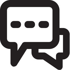 Chat Bubbles Vector Line Icon