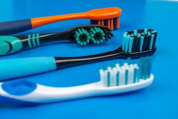 different brushes for caring for the oral cavity