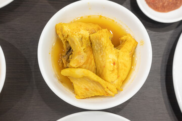 Thai southern Style Food, Yellow curry fish with pineapple