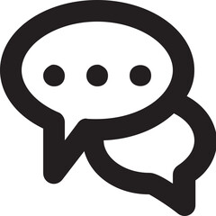 
Chat Bubbles Vector Line Icon
