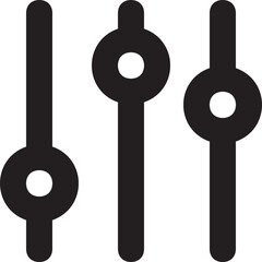 Adjuster Vector Line Icon