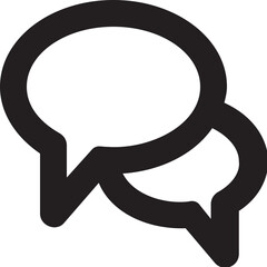 Chat Bubbles Vector Line Icon